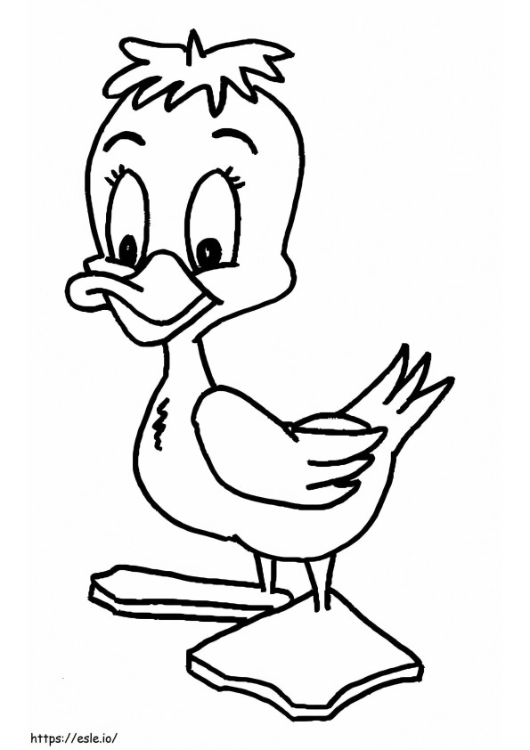 Duckling 2 coloring page