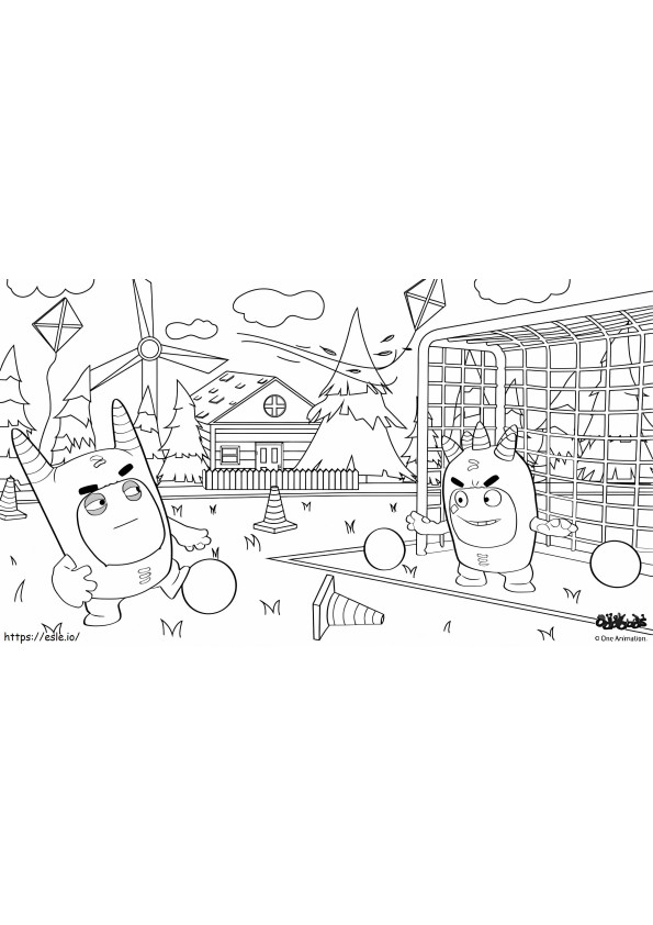 Pogo And Fuse Oddbods coloring page