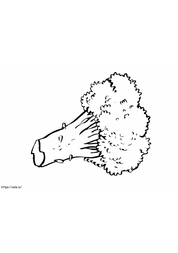 Broccoli To Print coloring page
