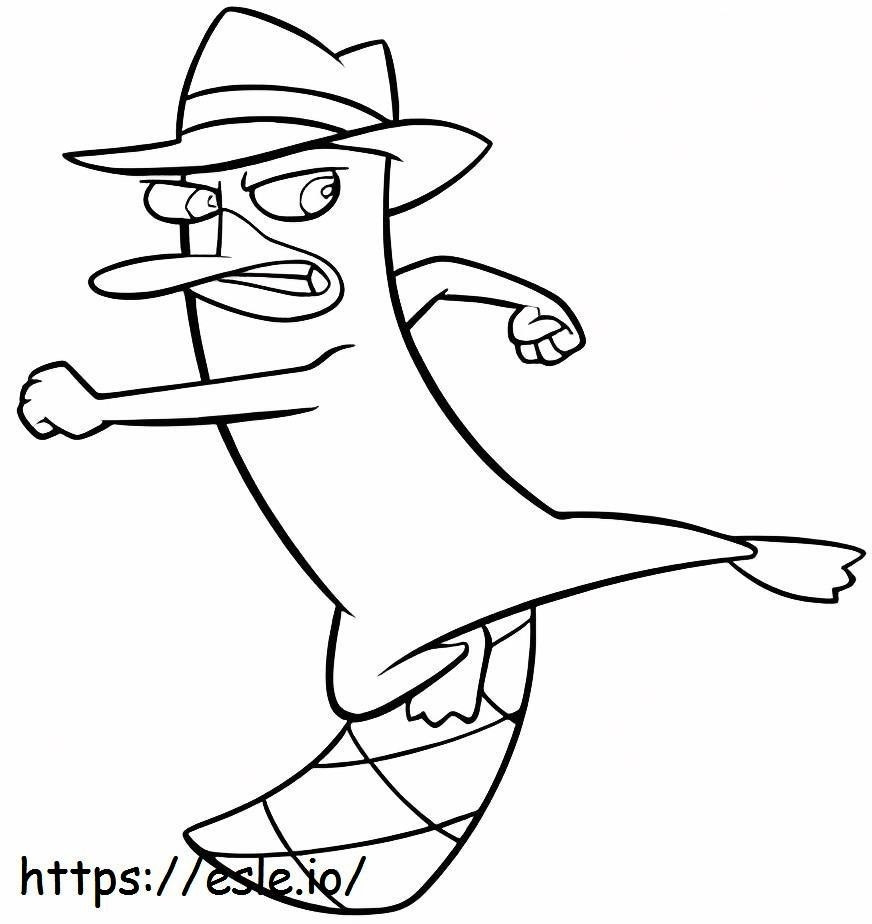 Perry Kick coloring page