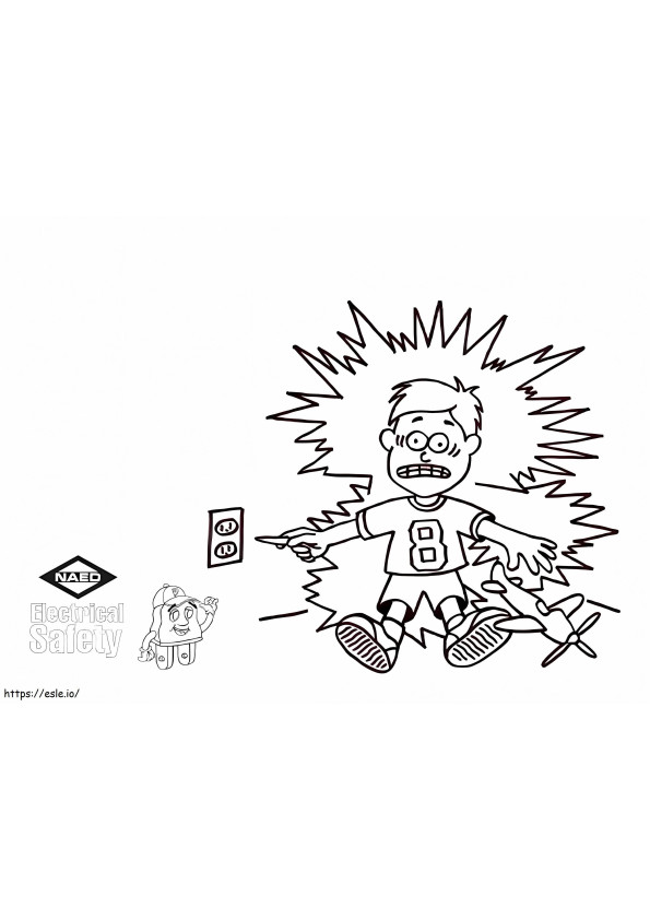 Print Electrical Safety coloring page
