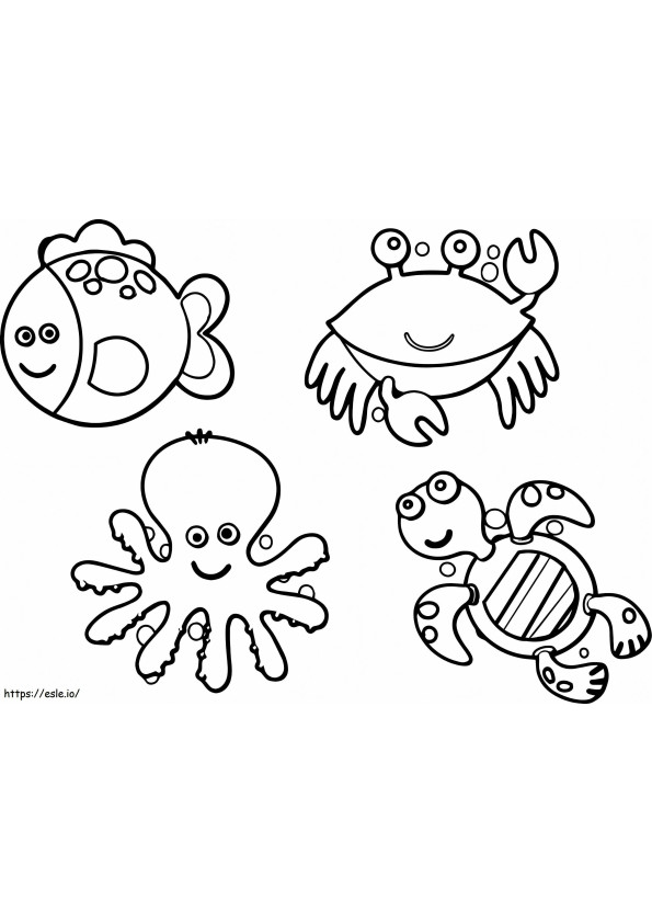 Coloriage 1550484471 Sea Monster Gallery Livres gratuits d'eau à imprimer dessin