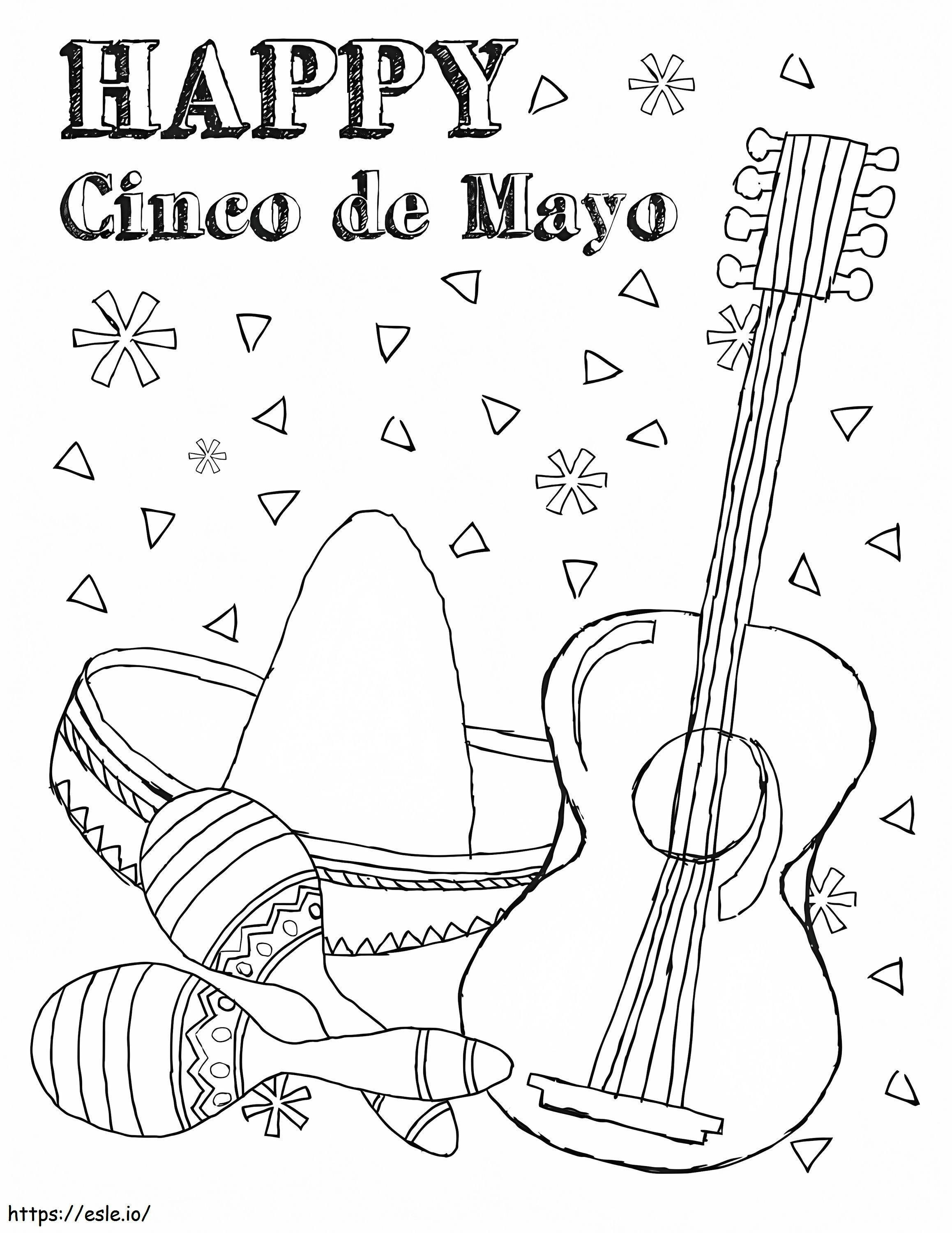 Coloriage Cinco De Mayo 2 à imprimer dessin