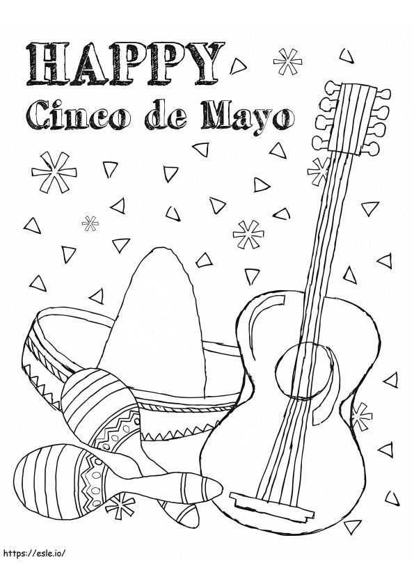 Cinco De Mayo 2 coloring page