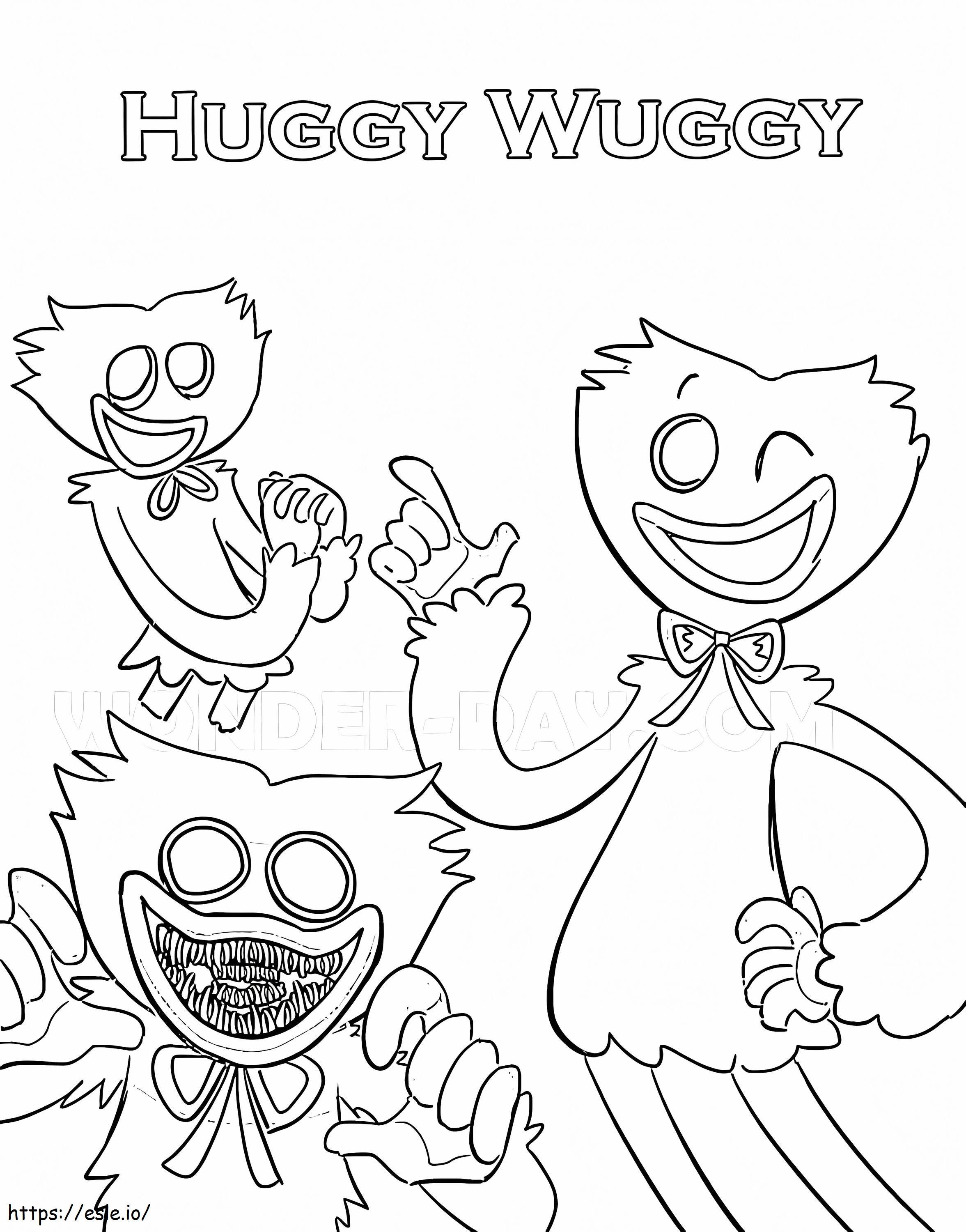 Huggy Wuggy Funny coloring page