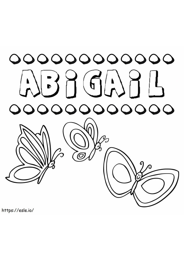 Abigail ilmainen tulostettava värityskuva