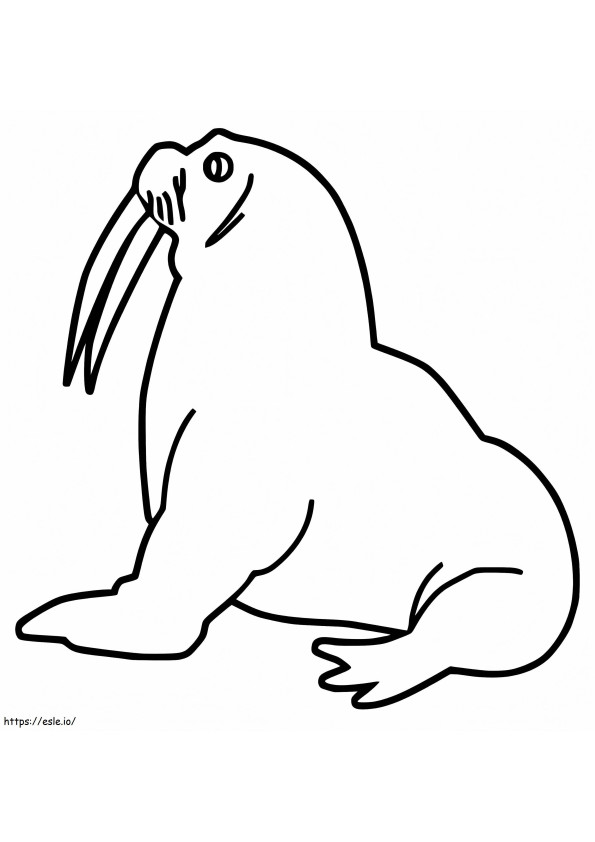 Walrus Printable coloring page