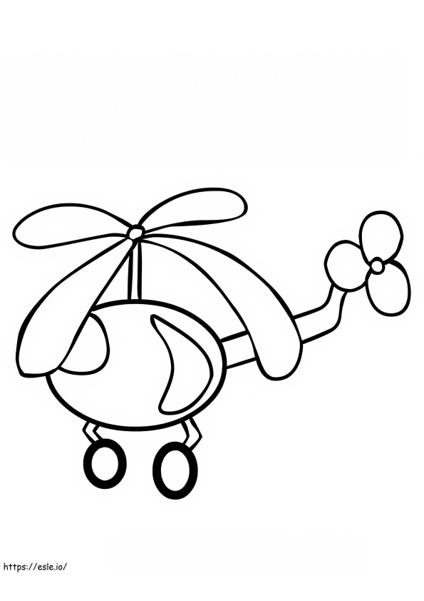 Helicopter Solution coloring page