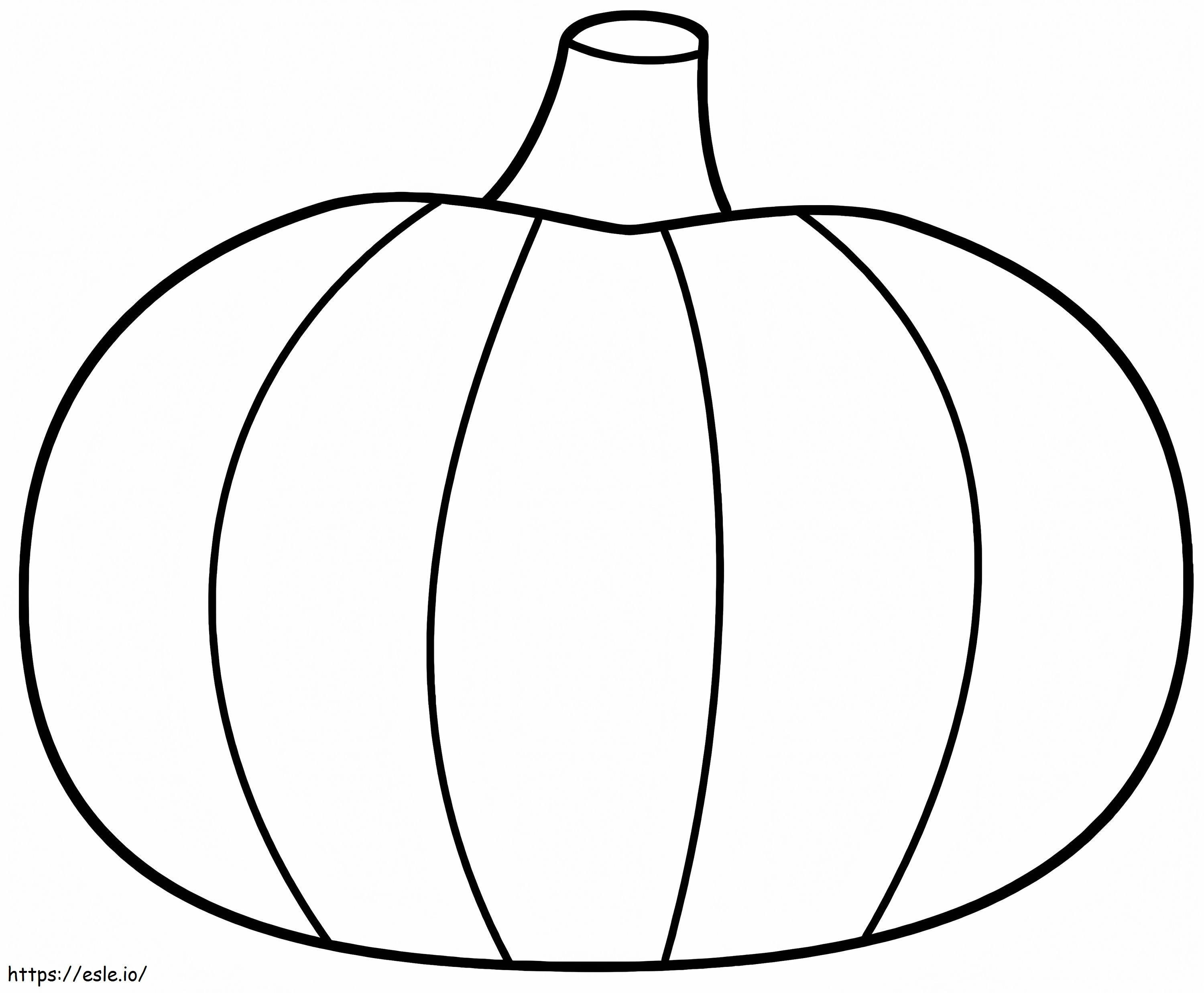 Single Pumpkin 1 coloring page