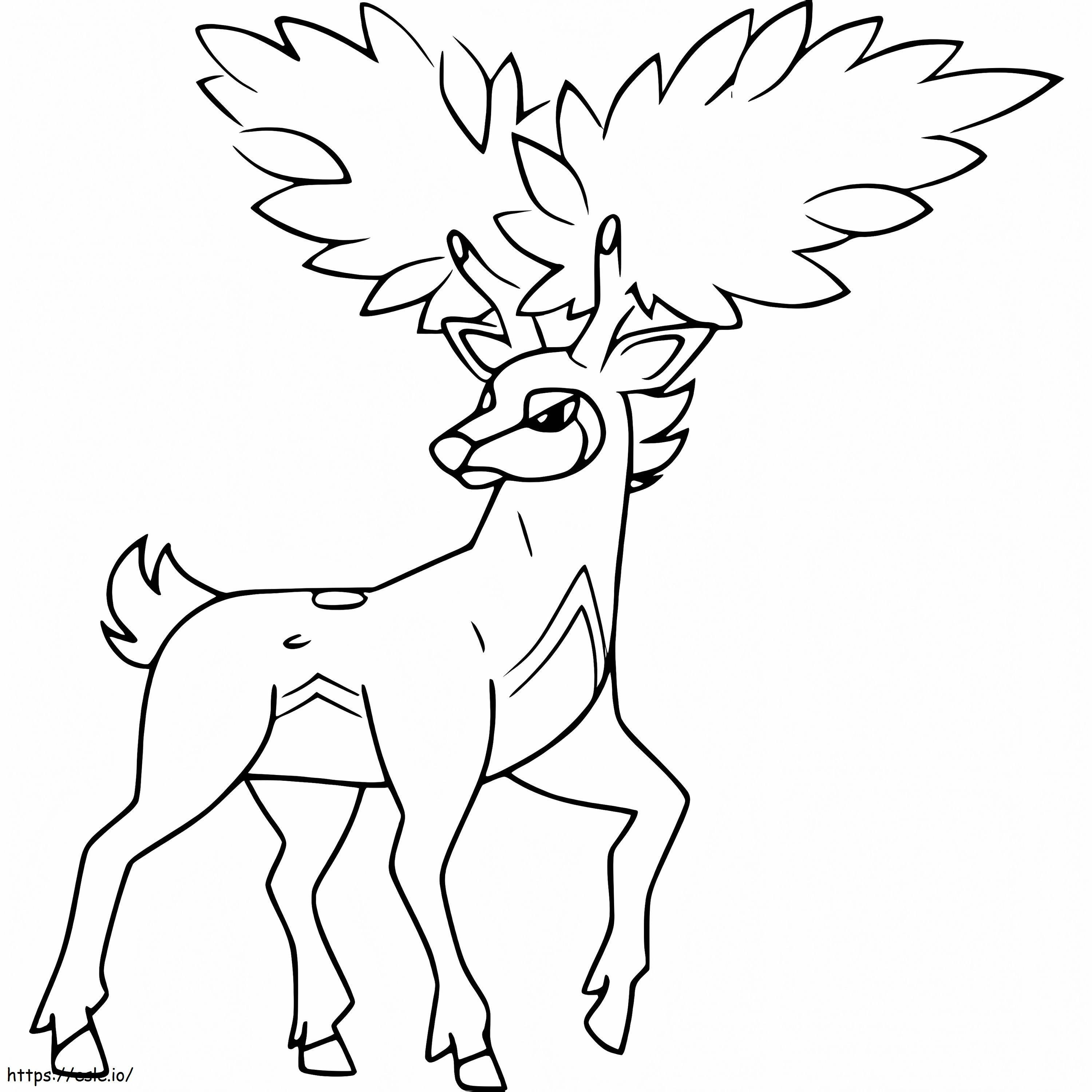 Sawsbuck Summer Form coloring page