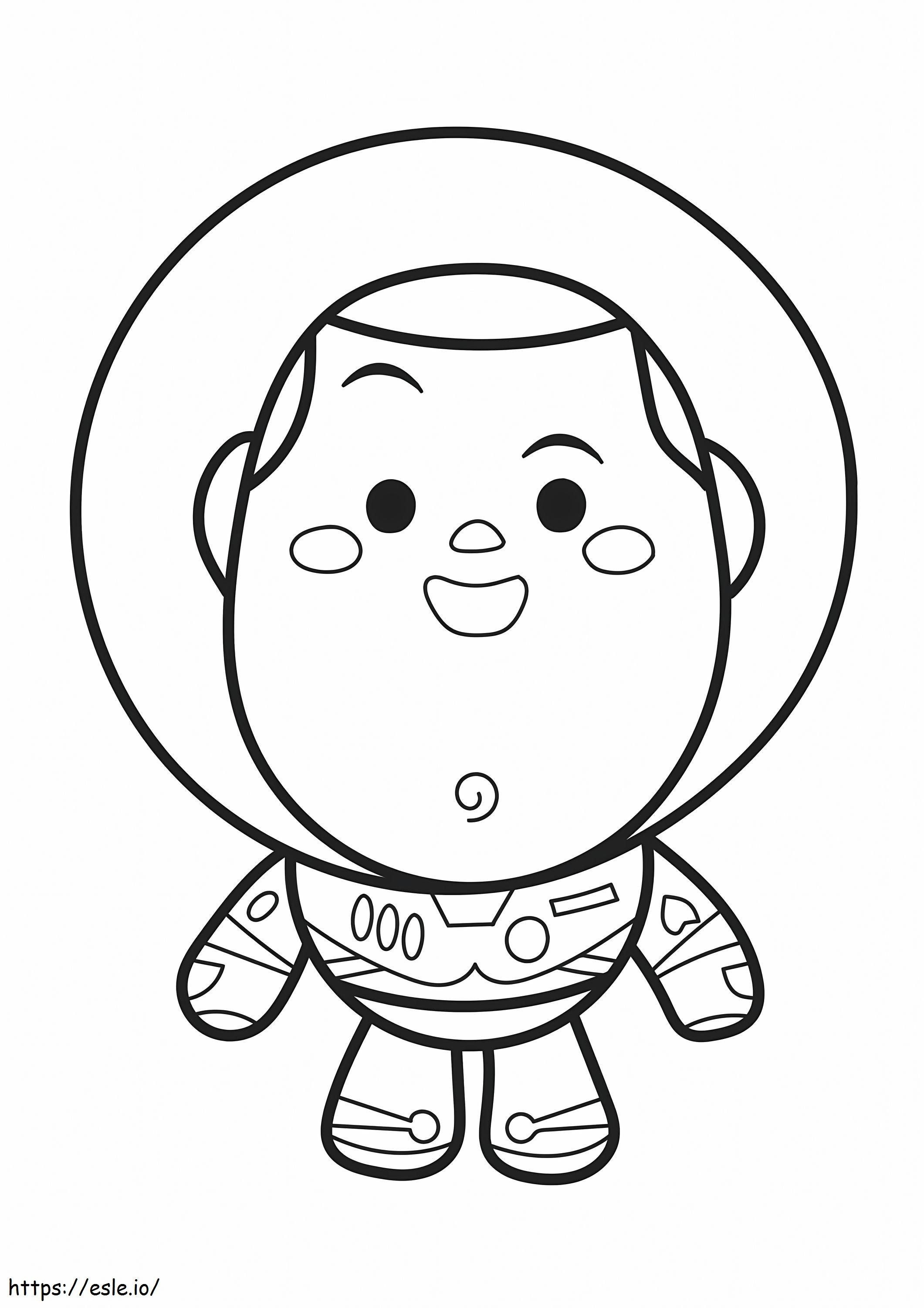 Chibi Buzz Lightyear coloring page