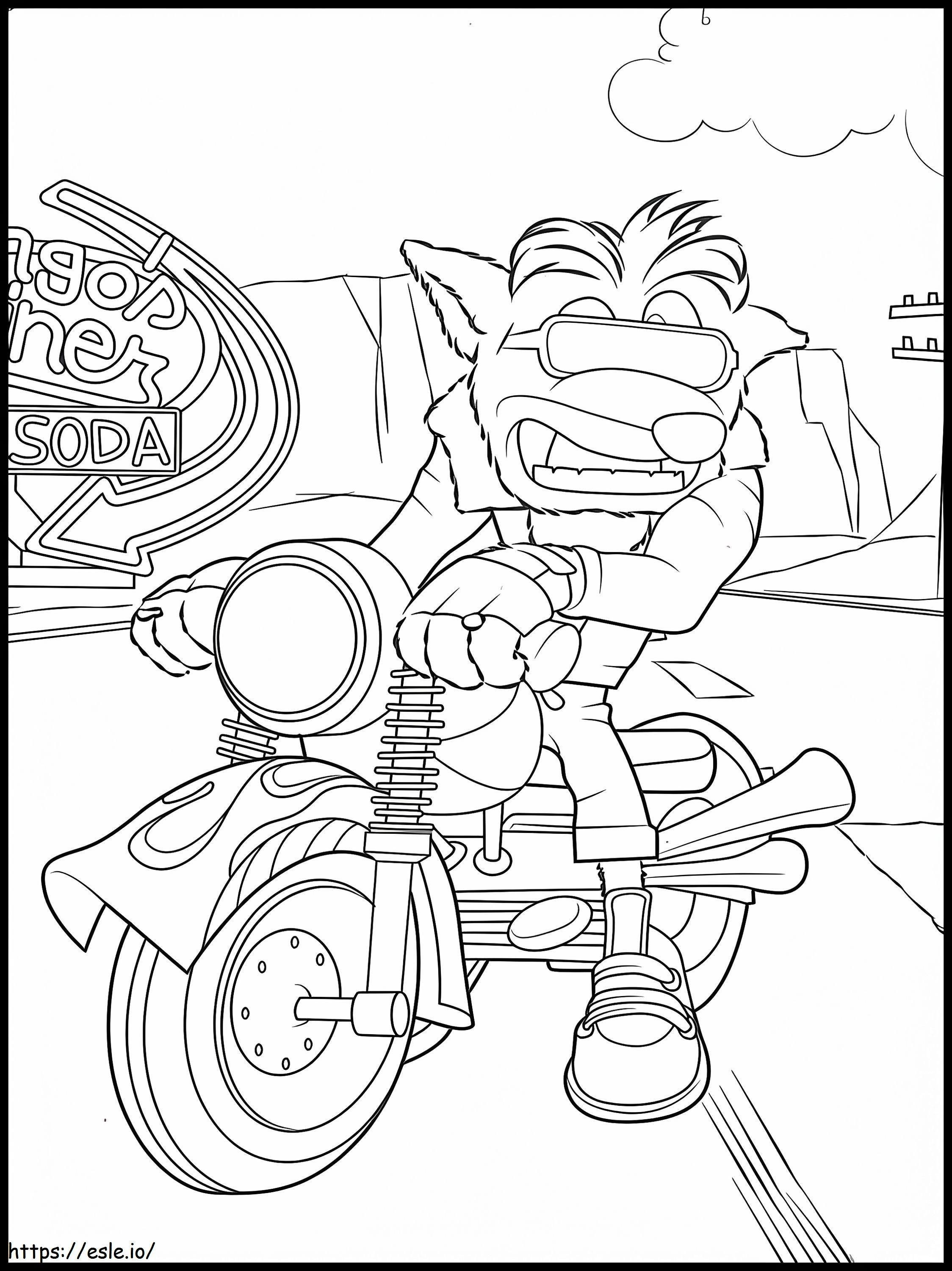 Coloriage Incroyable Crash Bandicoot à imprimer dessin