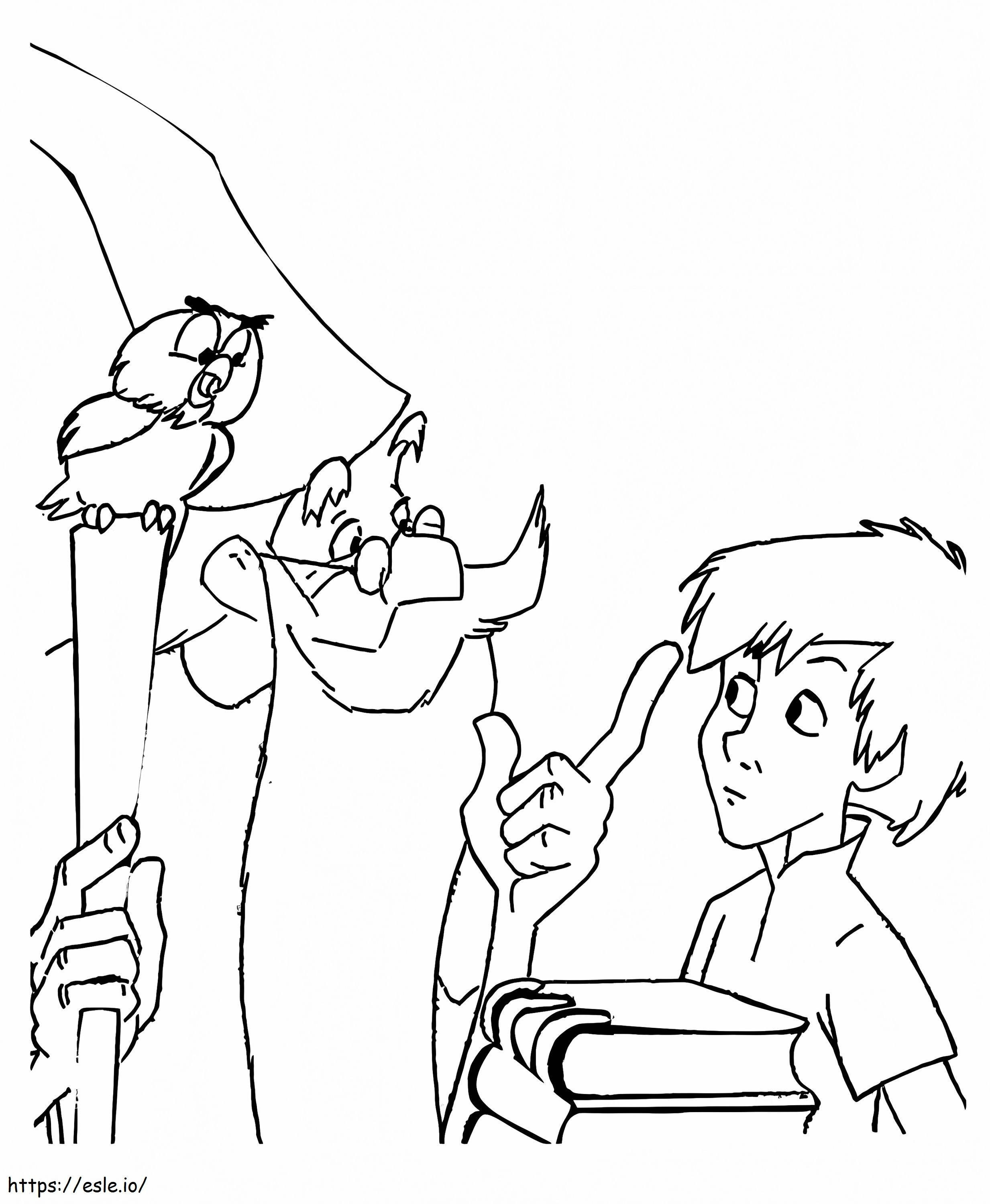 Disney Sword In The Stone coloring page