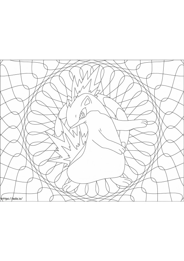 Quilava Gen 2 Pokemon coloring page