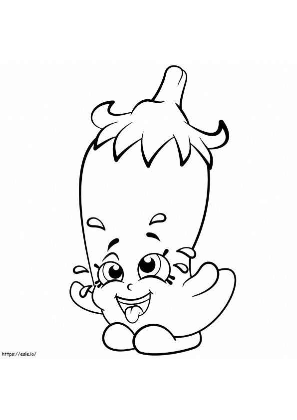 Shopkins di peperoncino rosso del fumetto