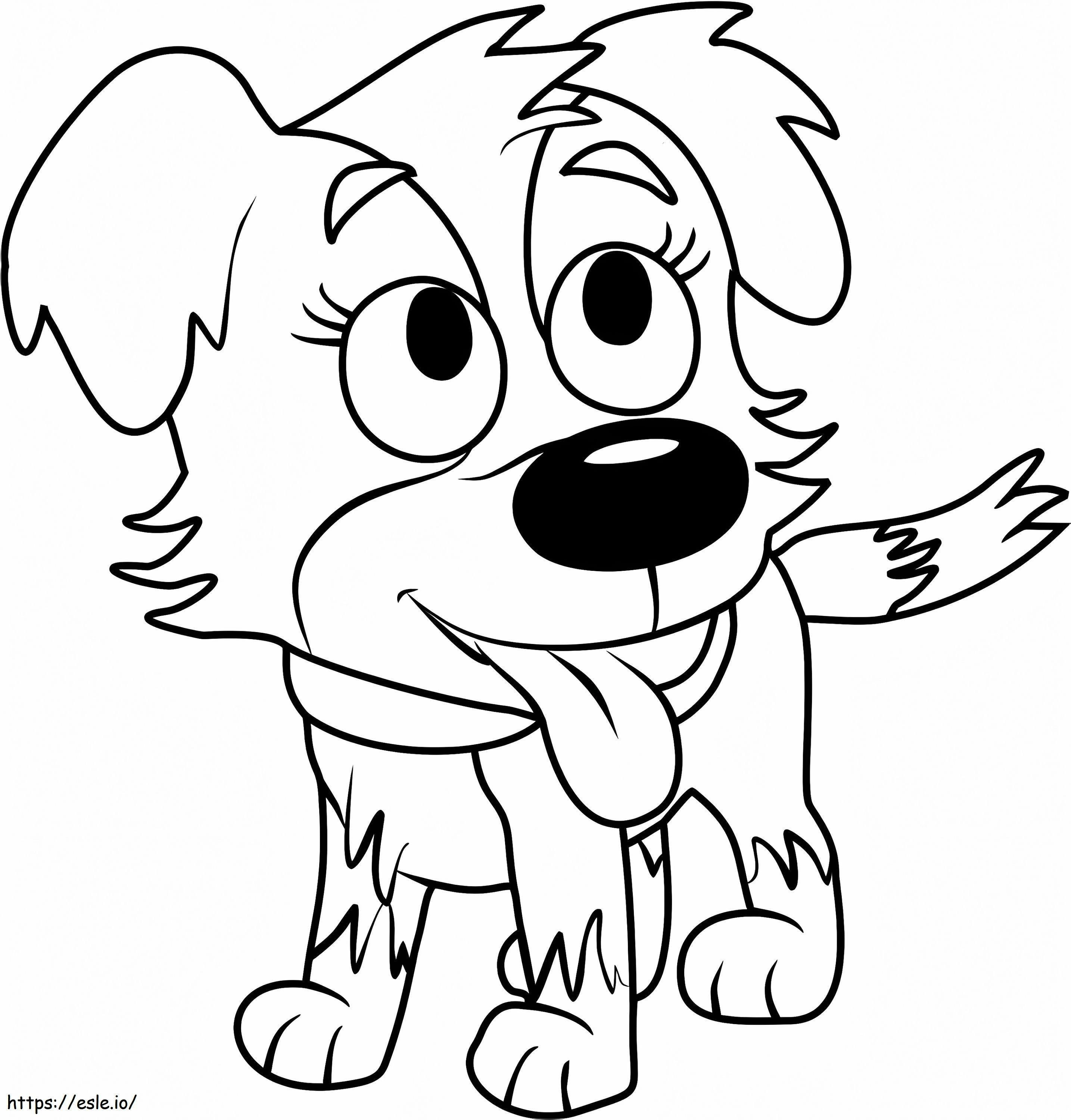 Zipper From Pound Puppies coloring page