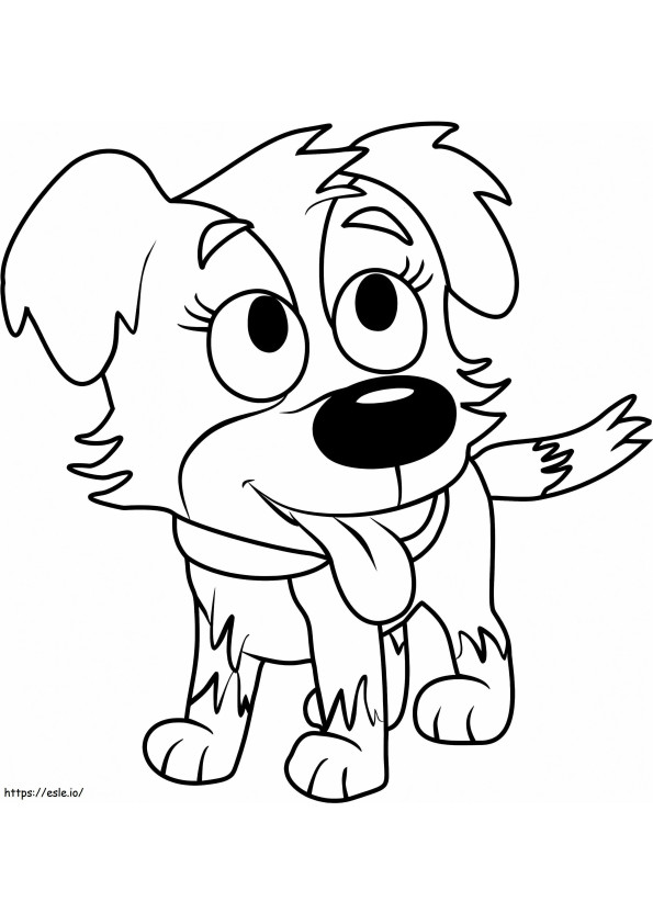 Zipper From Pound Puppies coloring page
