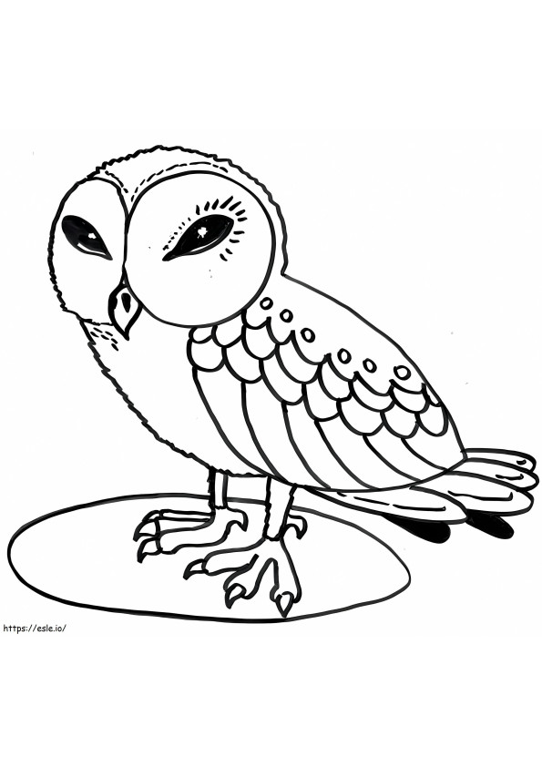 Owl 1 coloring page