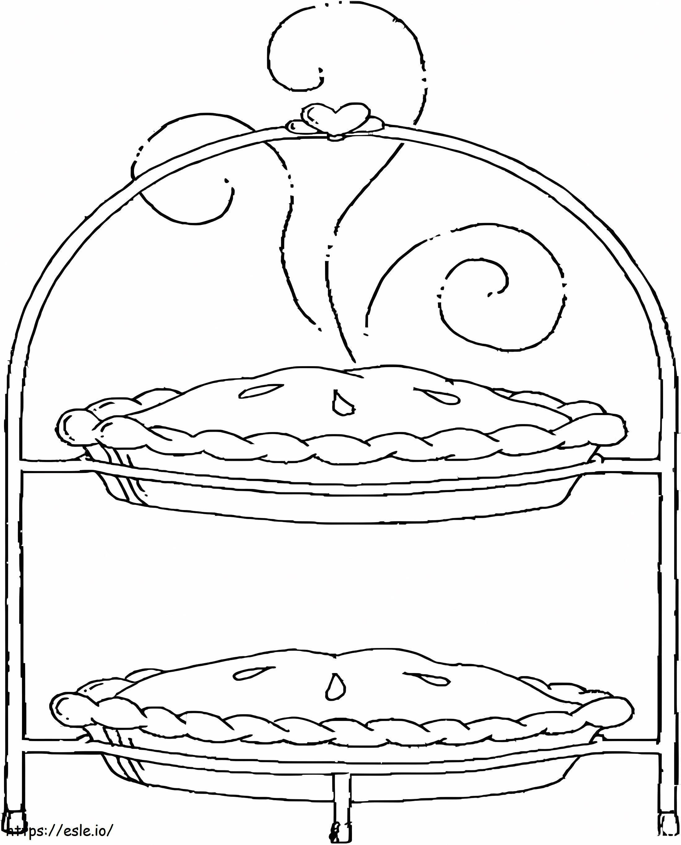 Free Printable Pie coloring page