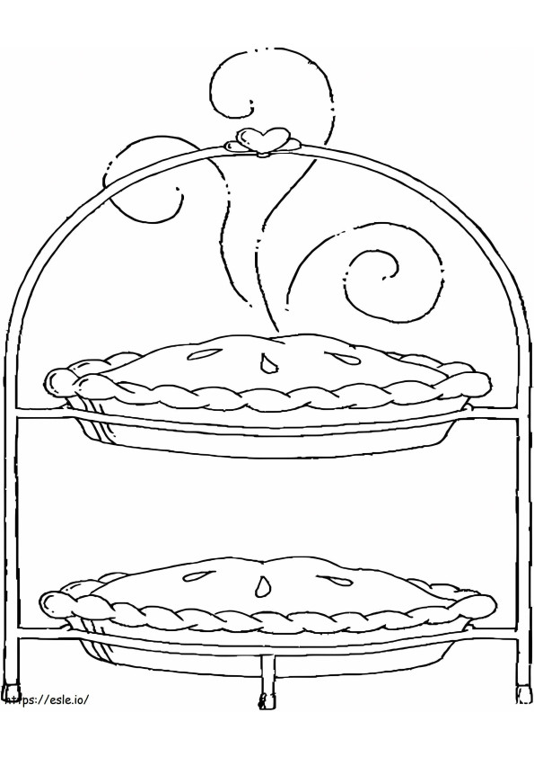 Free Printable Pie coloring page