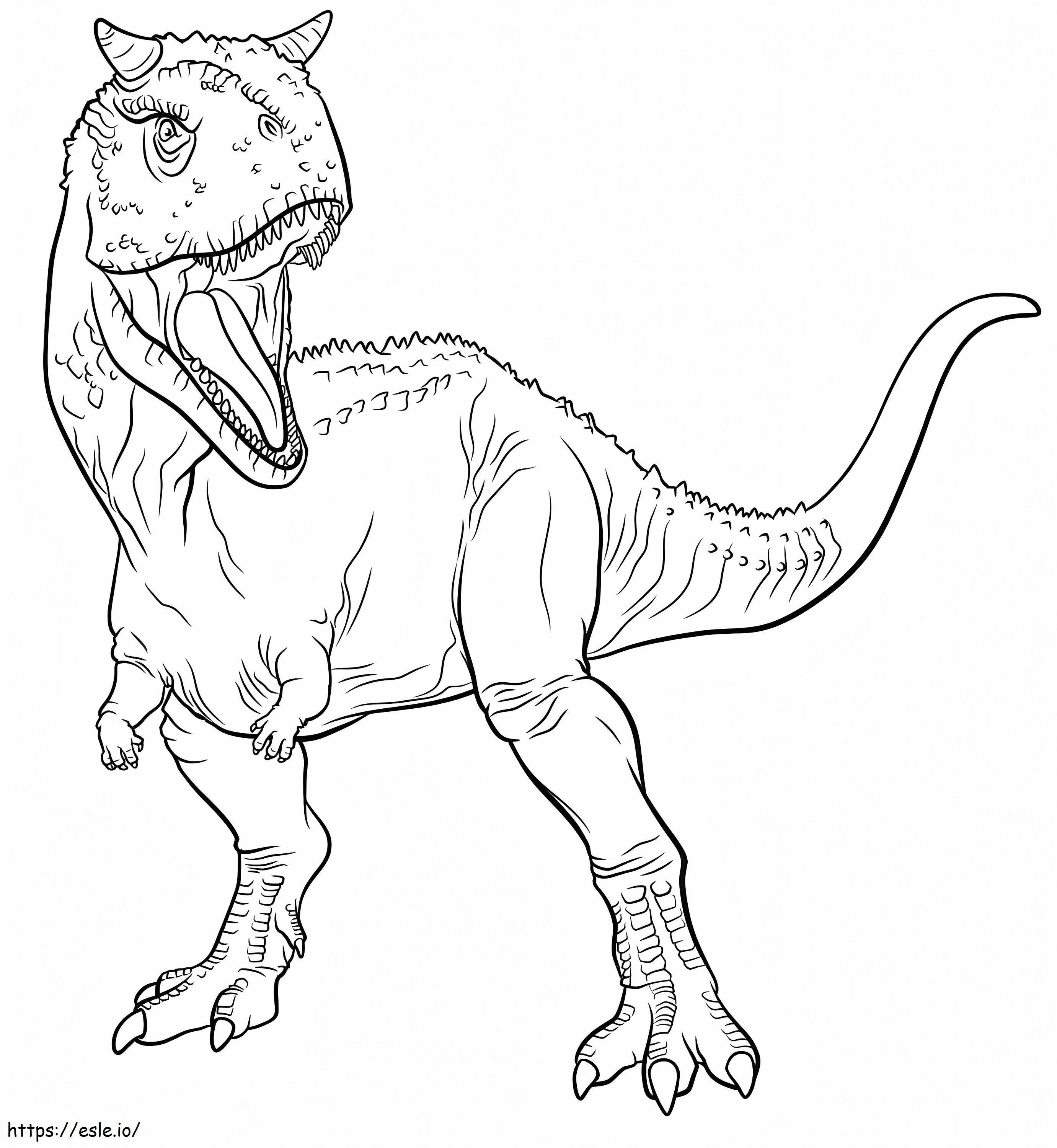 Carnotaurus del Mundo Jurásico para colorear