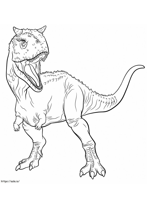 Jurassic World Carnotaurus de colorat