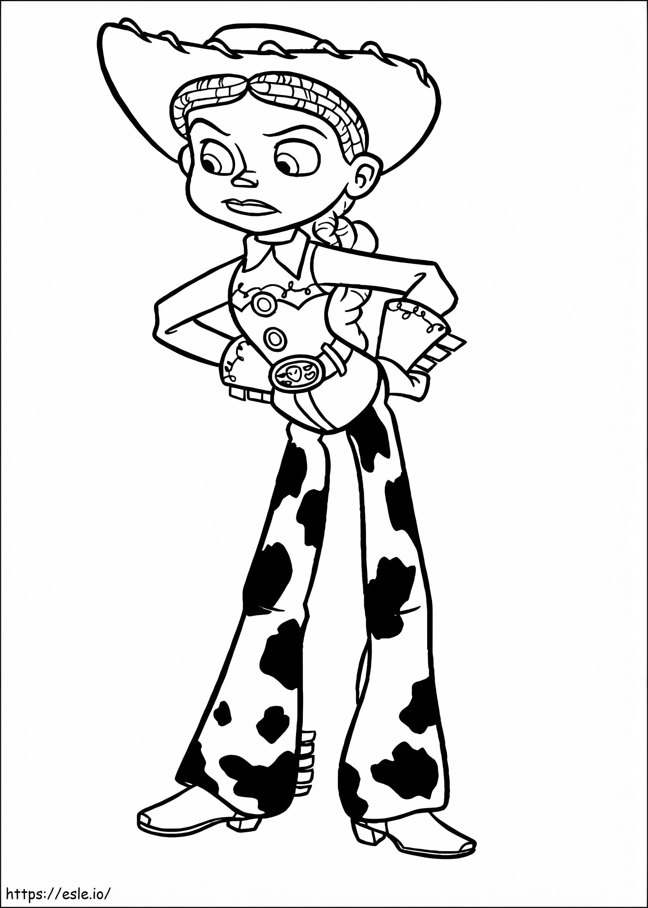 Jessie A4 coloring page