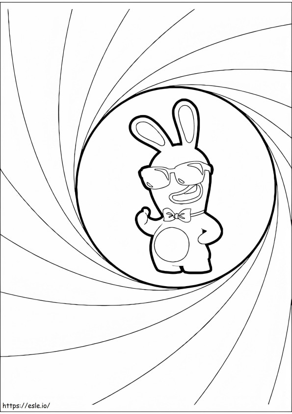 Raving Rabbids To Color coloring page