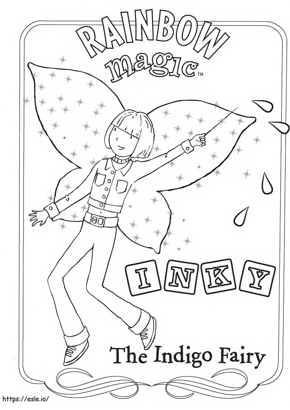 Inky The Indigo Fairy coloring page
