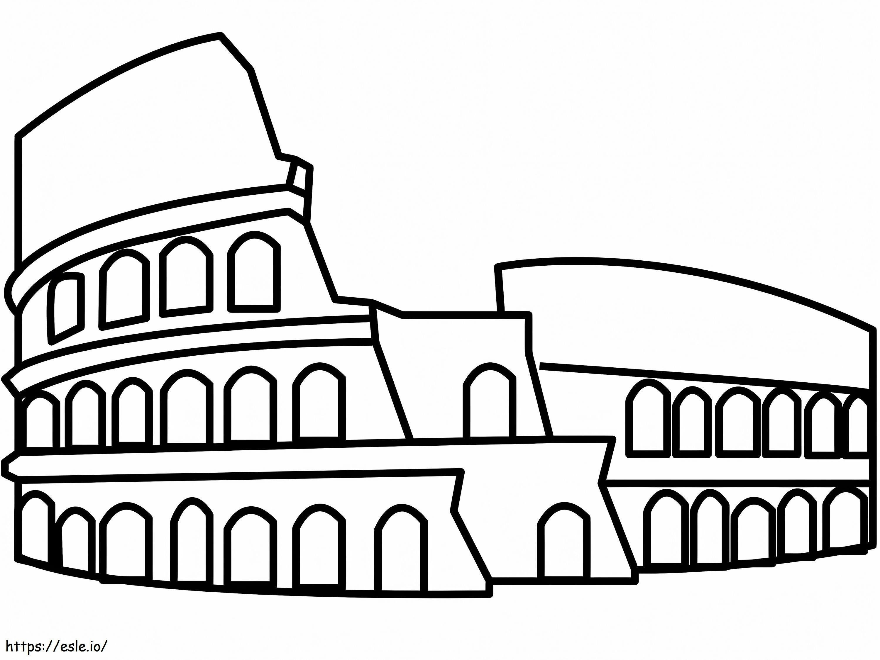 Colosseum de colorat