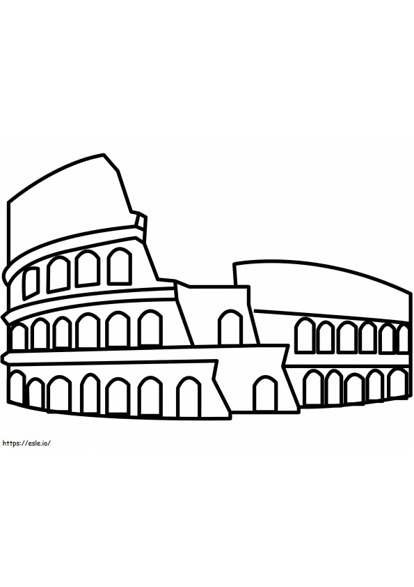 Colosseum de colorat