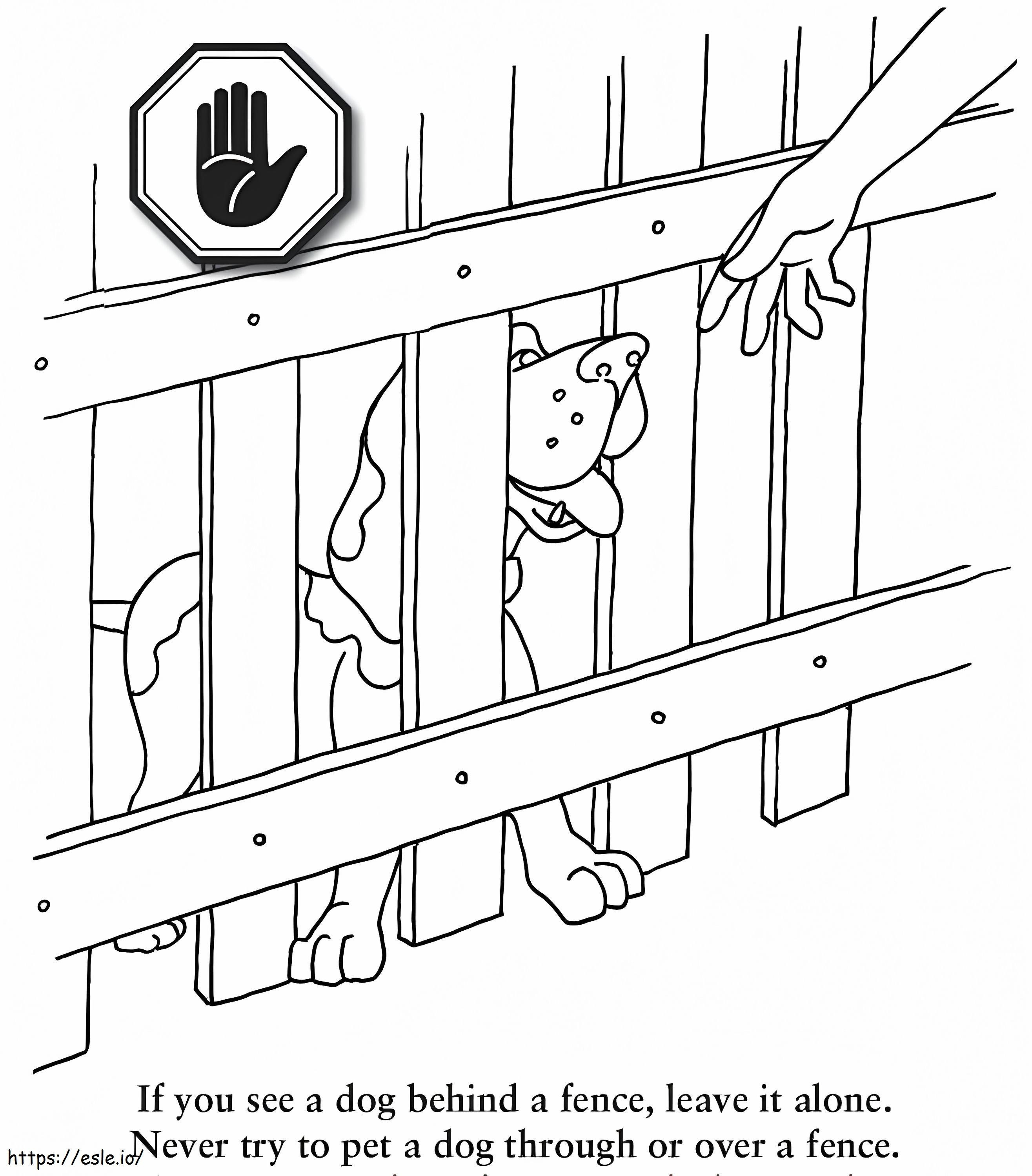 Dog Safety For Kids coloring page