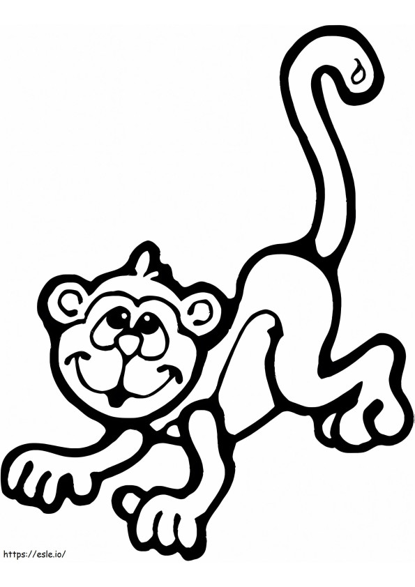 Monkey To Color coloring page