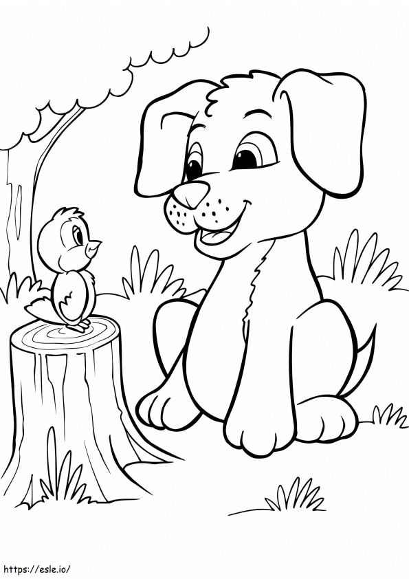 Puppy En Vogel
