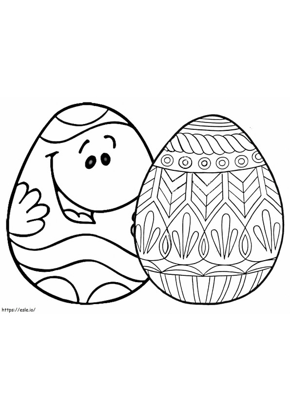 Divertido Huevo De Pascua Y Huevo De Pascua Mandala