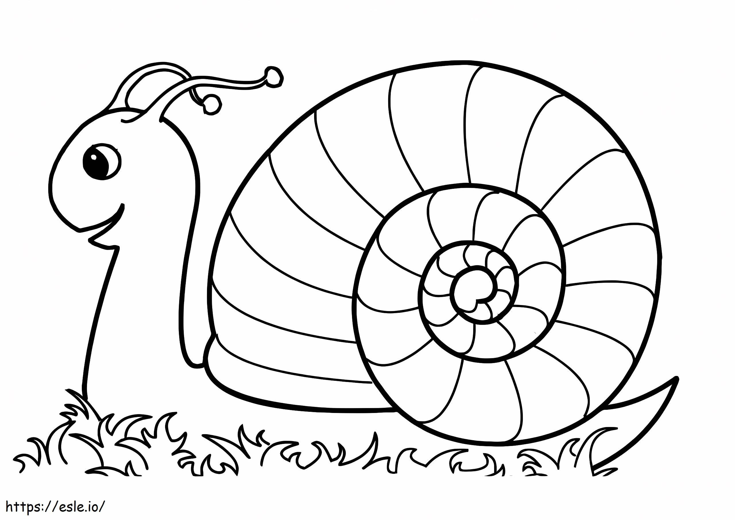Coloriage Escargot normal à imprimer dessin