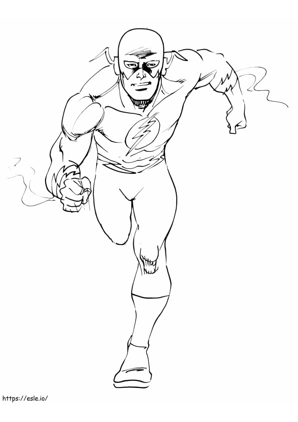 The Flash Awesome coloring page