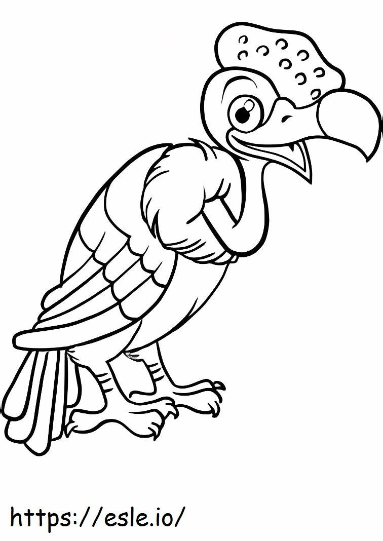 Happy Condor coloring page