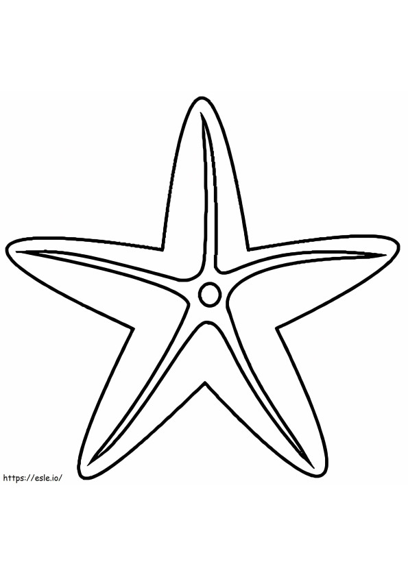 Estrella de mar imprimible para colorear