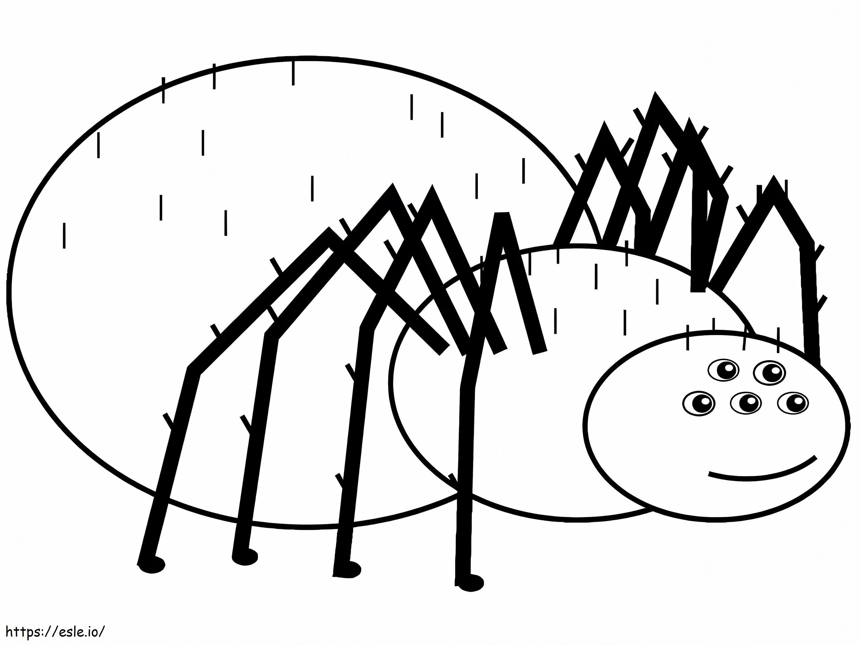 Animierte Spinne ausmalbilder