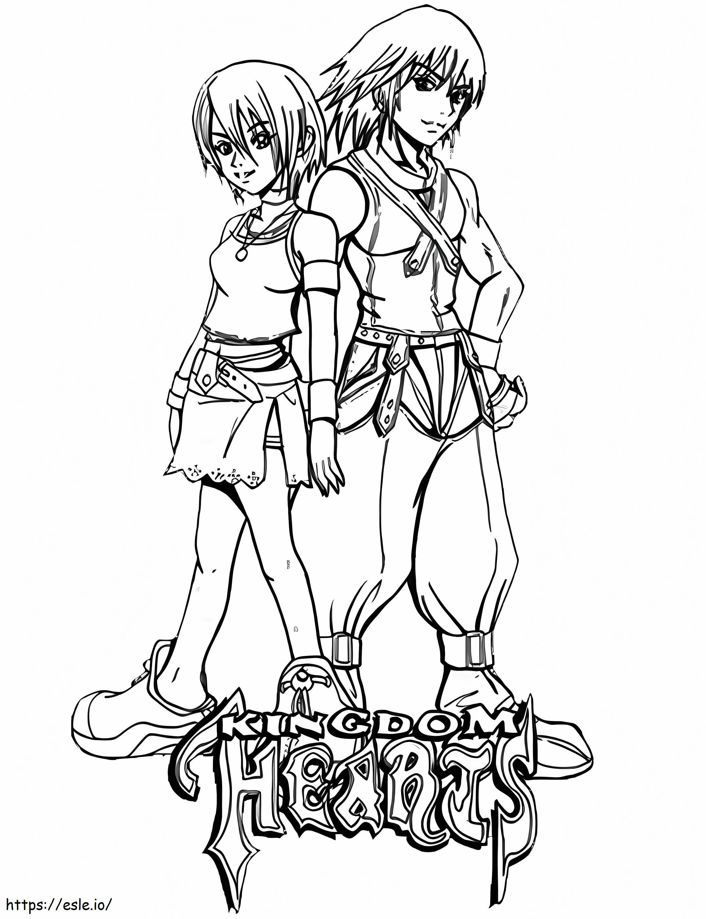 Kingdom Hearts Game coloring page