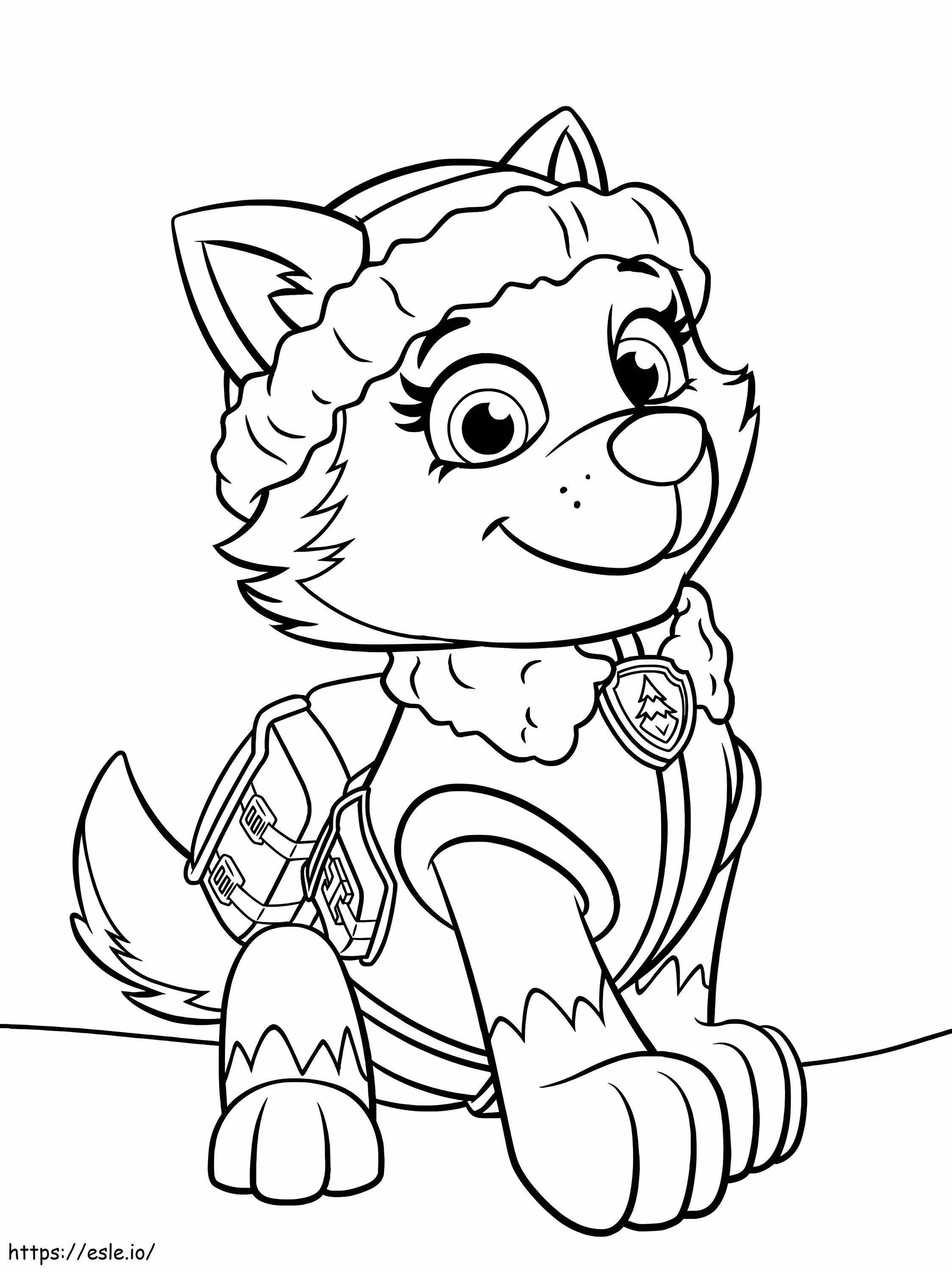 Everest From Paw Patrol 767X1024 coloring page