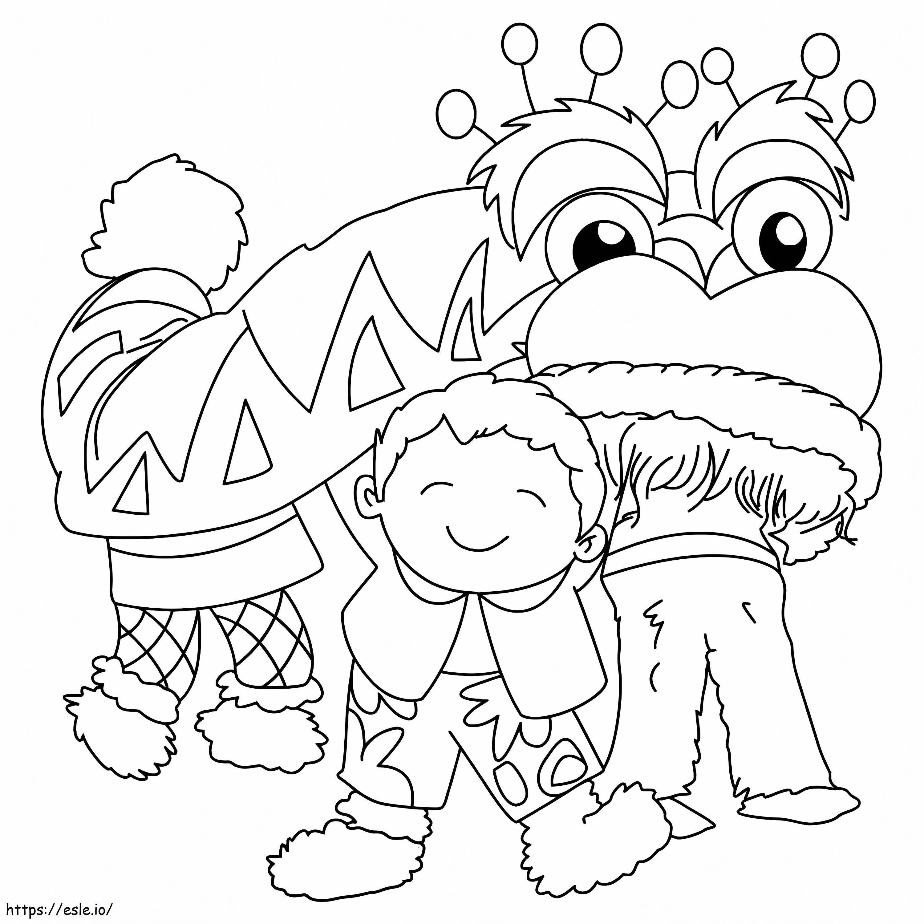 Chinese New Year 2 coloring page