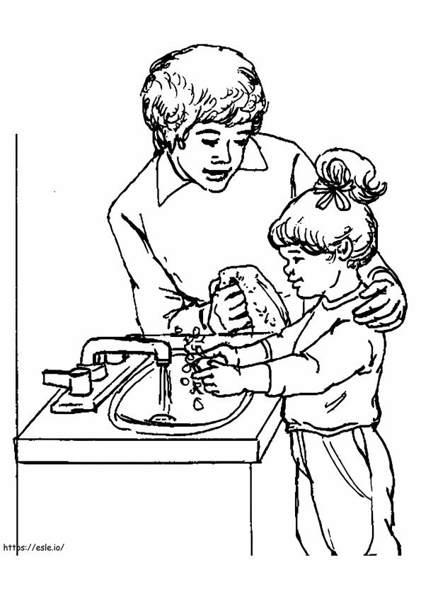Teach Good Hygiene coloring page