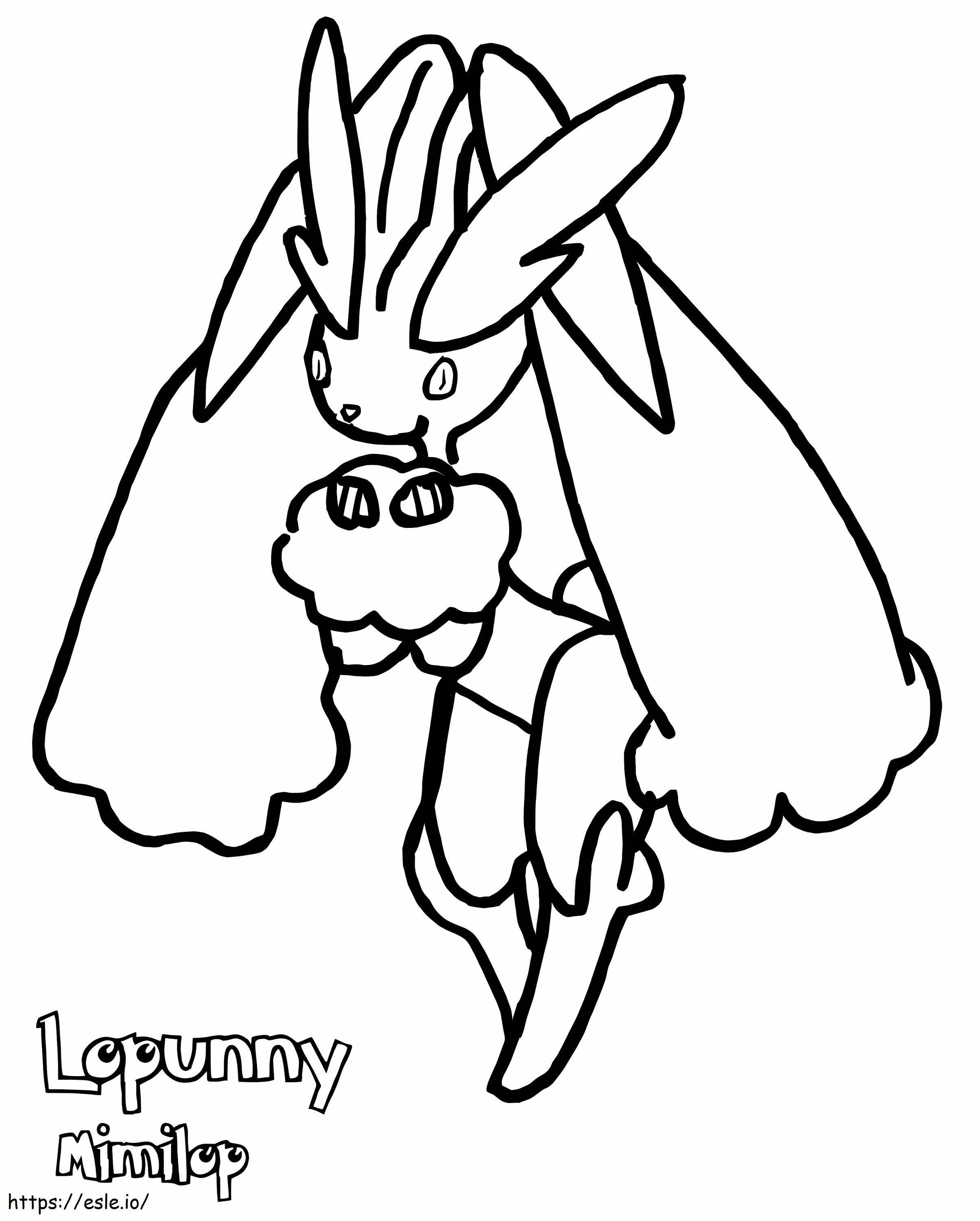 Pokemon Lopunny ausmalbilder