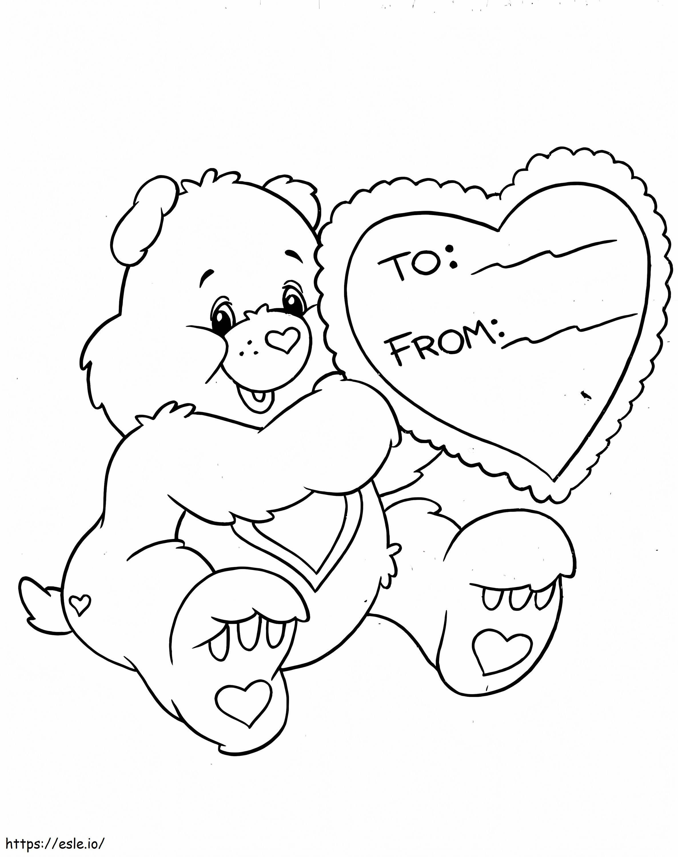 Tenderheart Bear coloring page