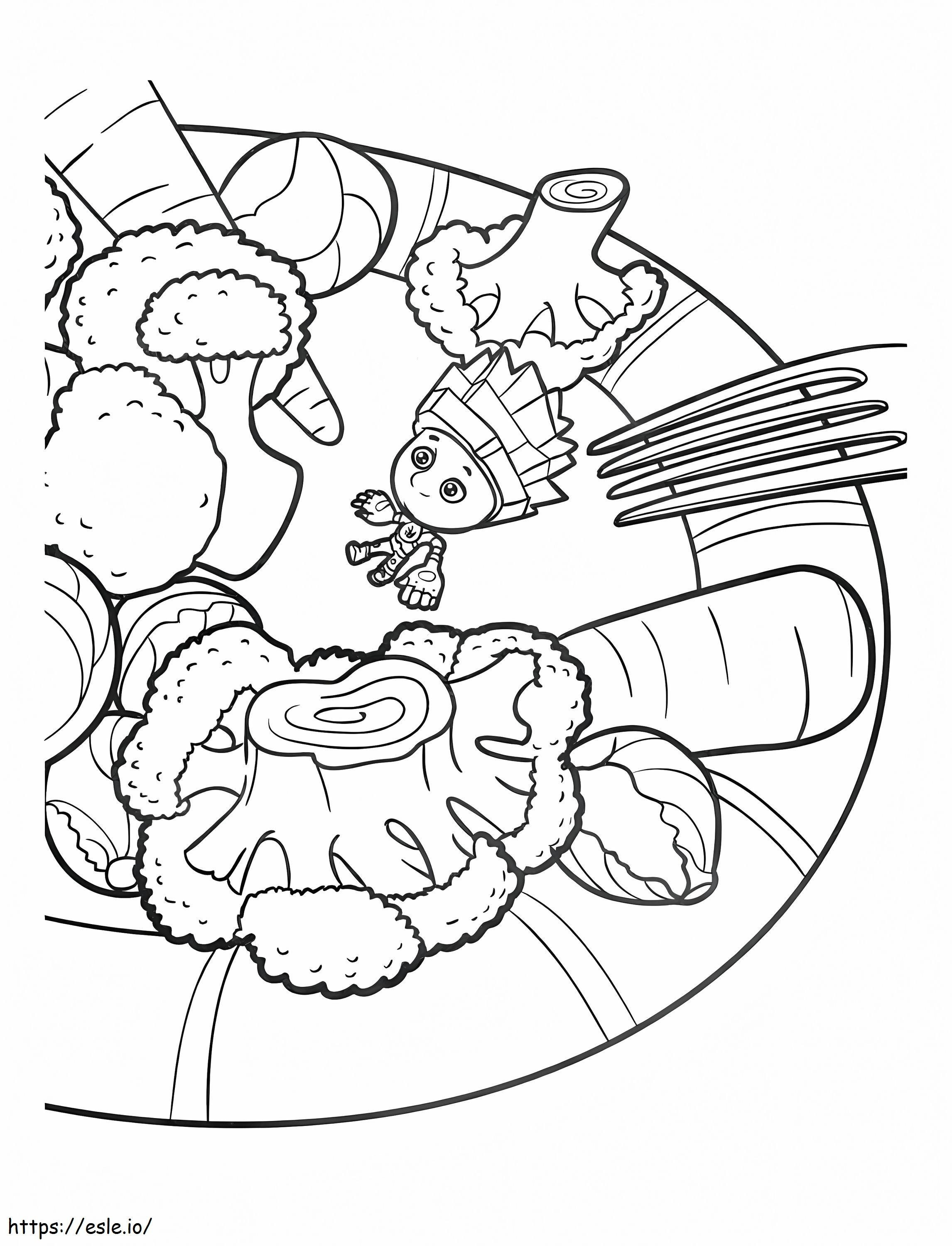 Nolik And Food coloring page