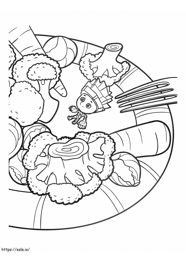 Nolik And Food coloring page