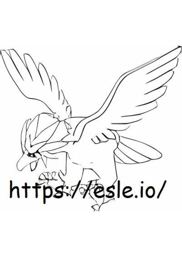 Braviary coloring page