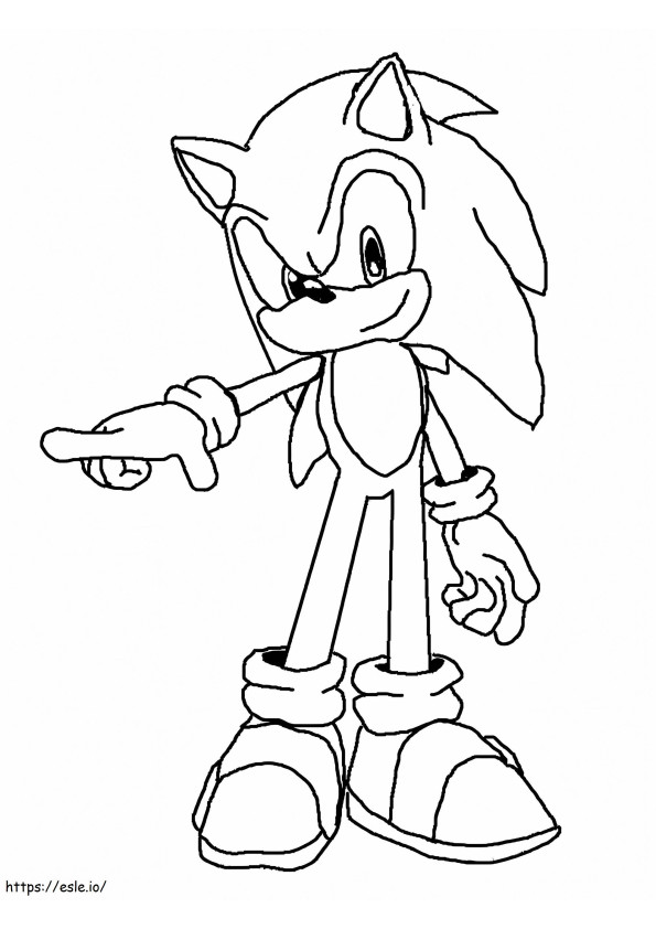 Sonic Incrível 771X1024 para colorir